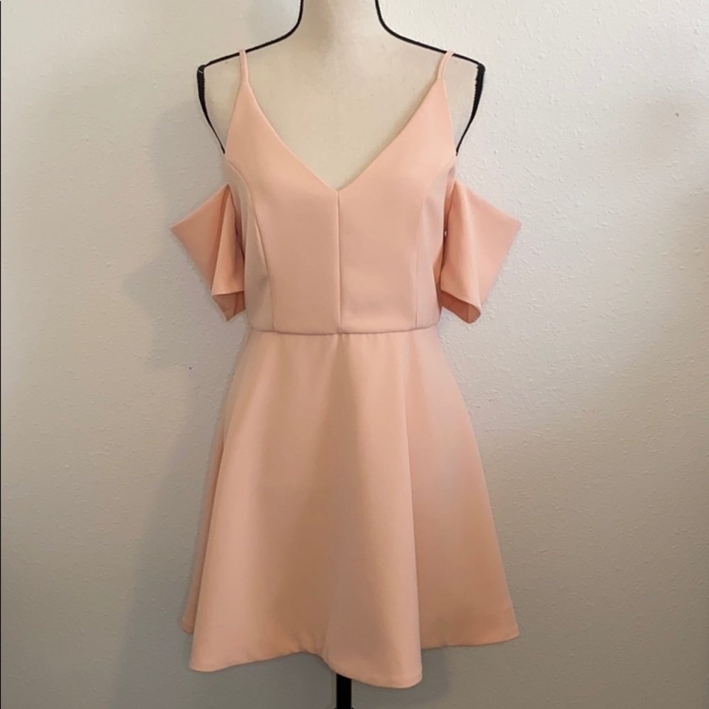 DO+BE Cold Shoulder Blush Dress